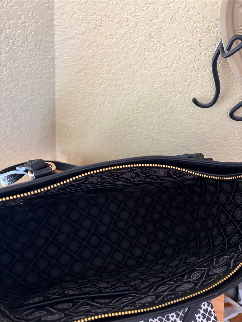 Nanette Lepore Black Tote with Geometric Pouch - Picture 5 of 17